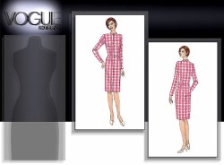 1000,1001,1004 VOGUE FITTING SHELL DRESS PATTERN 6, 8,10,12,14, choice